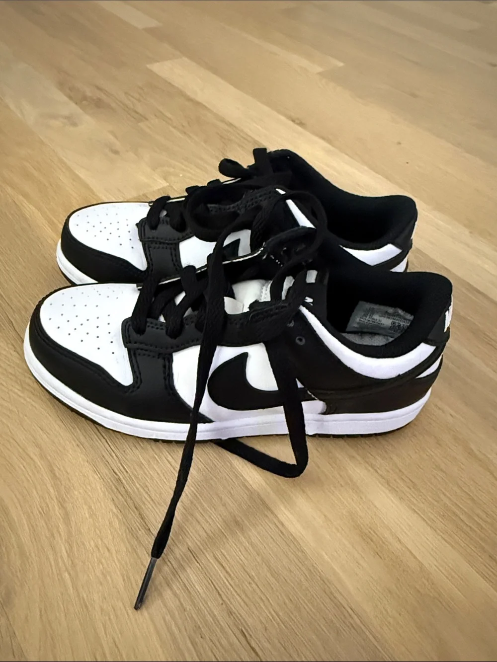 Nike Kids Black and White Low-Top Sneakers